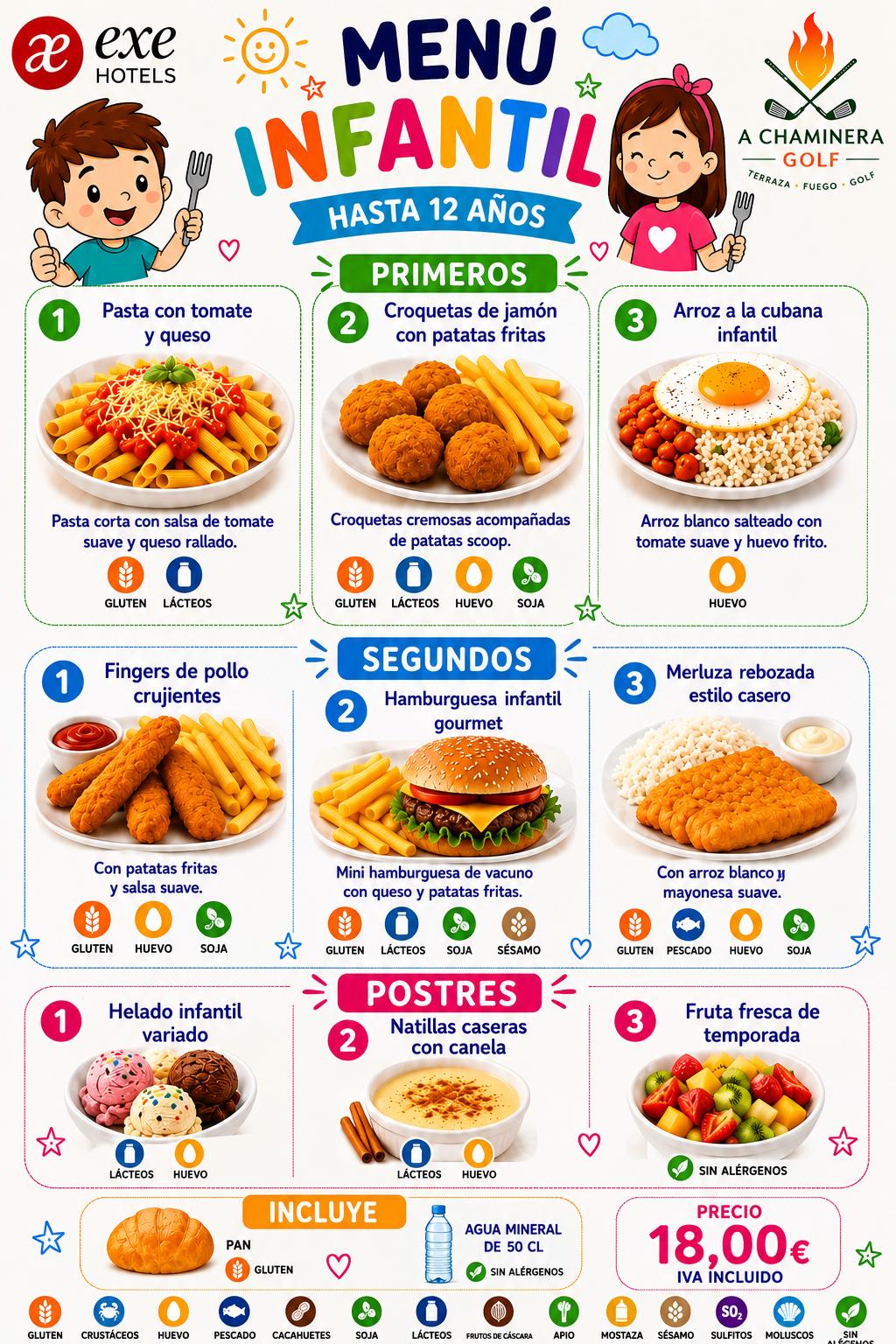 Menú Sidrería A Chaminera en Hotel Exe Golf